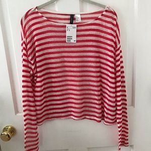 stripe long sleeve tee NEW- divided by H&M